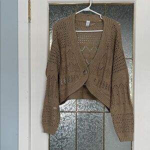 Tan Knit Women's Sweater